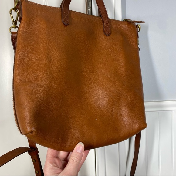 Madewell the zip top transport crossbody English saddle j1951 - Picture 6 of 9
